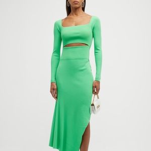 A.L.C Knit Ribbed Long Sleeve Asymmetrical Dress